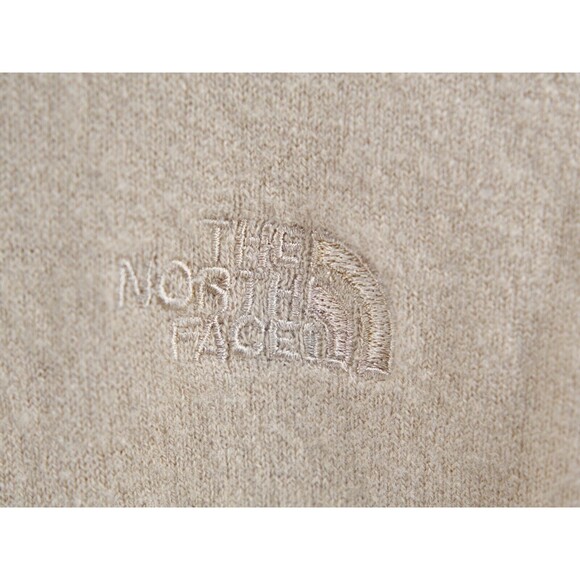 The North Face Wool Blend Full Zip Long-Sleeve Sweater Large Beige - Picture 3 of 9